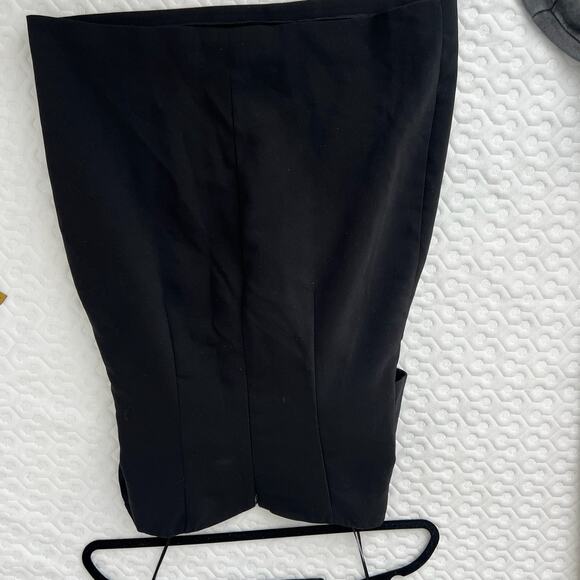 Likely Araya Black Twist-Detail Strapless Mini Dress Size 6 Bow Formal or Semi - Picture 10 of 13